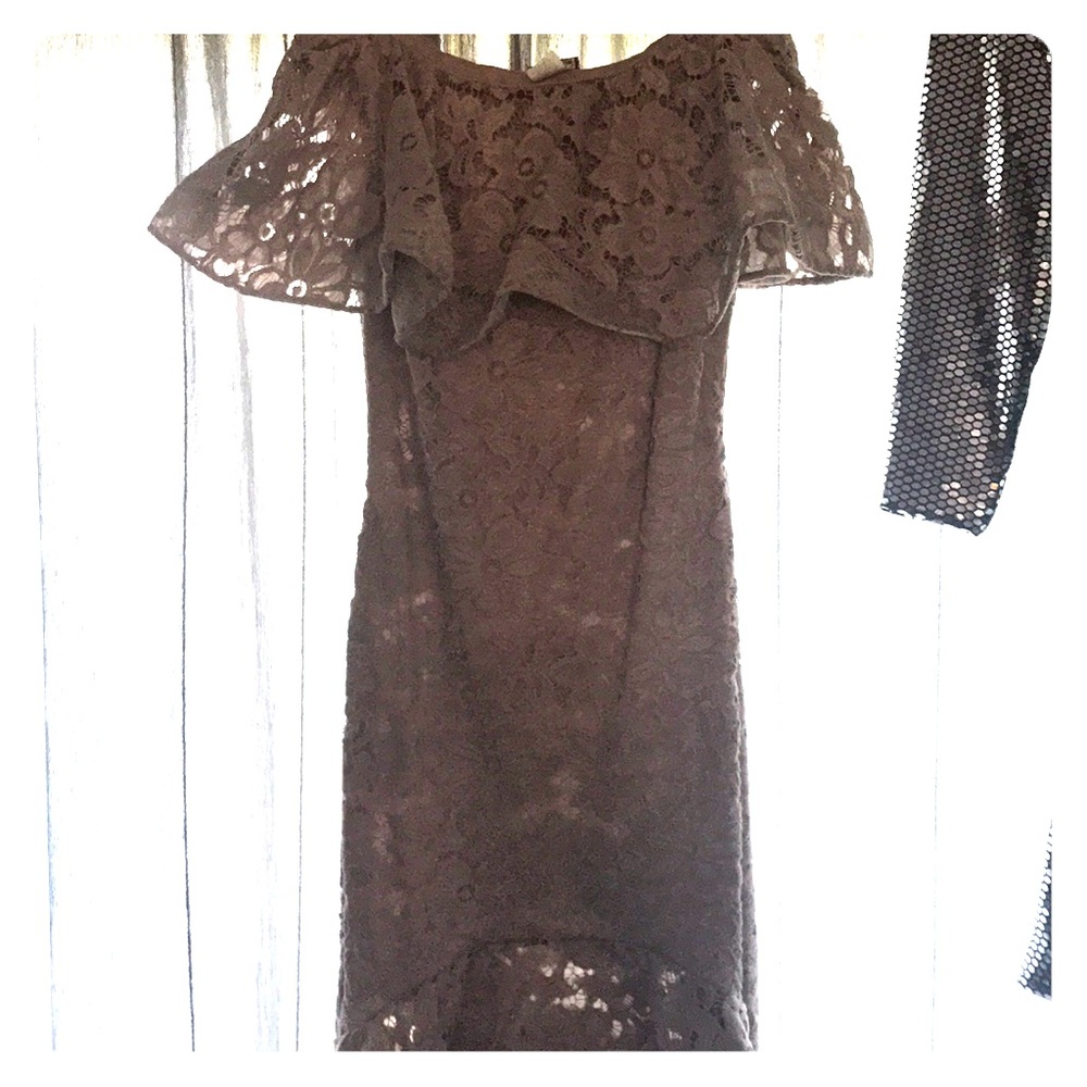 Tan shoulder dress